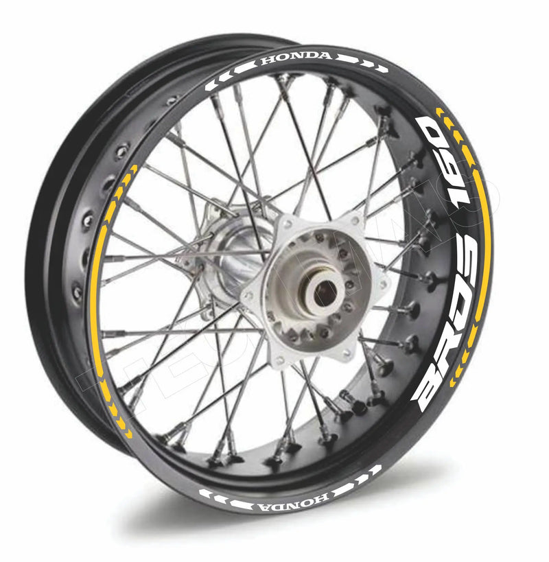 160 BROS Wheels Reflective Stickers Kit For Motorcycles