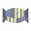 16Pcs 17"18" Strips Motorcycle Wheel Stickers Car Reflective Rim Tape Motorbike Bicycle Auto Decals Universal for Honda