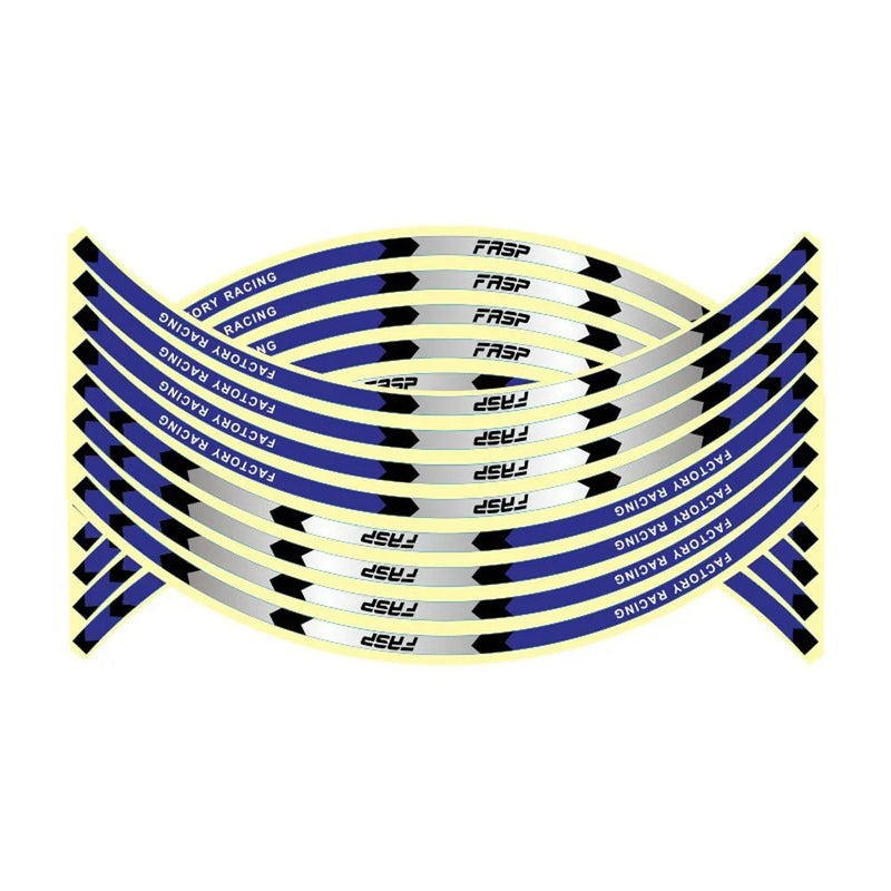 16Pcs 17"18" Strips Motorcycle Wheel Stickers Car Reflective Rim Tape Motorbike Bicycle Auto Decals Universal for Honda