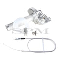 Manopla de acelerador universal CNC de alumínio de 22 mm com torção e cabo para guidão de motocicleta, ciclomotor, scooter, quadriciclo, quadriciclo M10*1.5