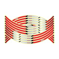 16Pcs 17"18" Strips Motorcycle Wheel Stickers Car Reflective Rim Tape Motorbike Bicycle Auto Decals Universal for Honda