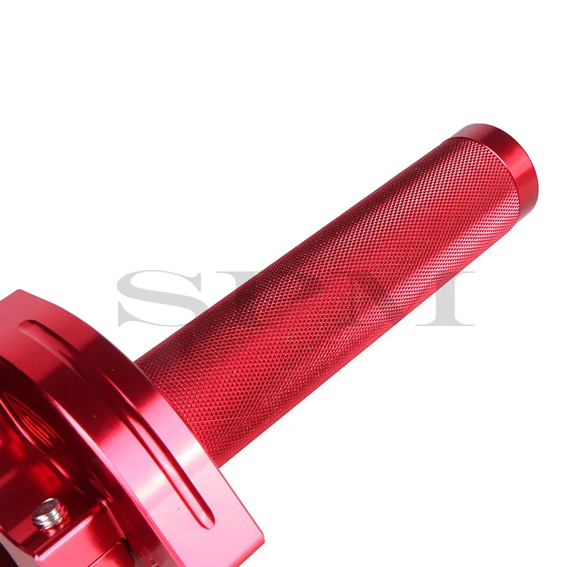 Manopla de acelerador universal CNC de alumínio de 22 mm com torção e cabo para guidão de motocicleta, ciclomotor, scooter, quadriciclo, quadriciclo M10*1.5